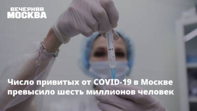 Число привитых от COVID-19 в Москве превысило шесть миллионов человек - vm.ru - Москва - Москва