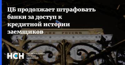 ЦБ продолжает штрафовать банки за доступ к кредитной истории заемщиков - nsn.fm