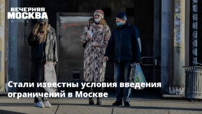 Анастасия Ракова - Стали известны условия введения ограничений в Москве - vm.ru - Москва - Москва