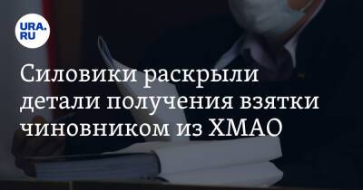 Силовики раскрыли детали получения взятки чиновником из ХМАО - ura.news - Югра - Нижневартовск