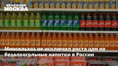 Дмитрий Леонов - Минсельхоз не исключил роста цен на безалкогольные напитки в России - vm.ru - Москва - Россия