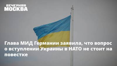 Сергей Лавров - Анналена Бербок - Глава МИД Германии заявила, что вопрос о вступлении Украины в НАТО не стоит на повестке - vm.ru - Россия - США - Украина - Германия