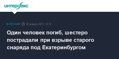 Один человек погиб, шестеро пострадали при взрыве старого снаряда под Екатеринбургом - interfax.ru - Москва - Екатеринбург