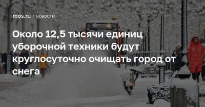 Петр Бирюков - Около 12,5 тысячи единиц уборочной техники будут круглосуточно очищать город от снега - mos.ru - Москва
