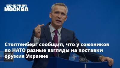 Йенс Столтенберг - Столтенберг сообщил, что у союзников по НАТО разные взгляды на поставки оружия Украине - vm.ru - Москва - Россия - США - Украина - Англия