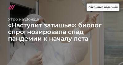 Джордж Мейсон - «Наступит затишье»: биолог спрогнозировала спад пандемии к началу лета - tvrain.ru - Лондон