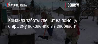 Александр Дрозденко - Команда заботы спешит на помощь старшему поколению в Ленобласти - ivbg.ru - Россия - Украина - Ленинградская обл.