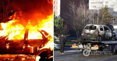 Жеральд Дарманен - Во Франции - Новый год 2022 – во Франции в новогоднюю ночь сожгли почти 900 авто – фото и видео - obozrevatel.com - Франция