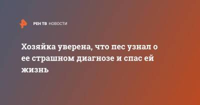 Англия - Хозяйка уверена, что пес узнал о ее страшном диагнозе и спас ей жизнь - ren.tv - Англия