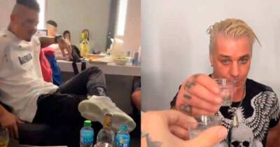Тилль Линдеманн - Рэпер Моргенштерн - Солист Rammstein в свой день рождения выпил водки с Моргенштерном - ren.tv