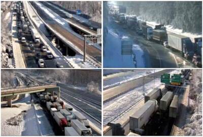 Вирджиния - В США тысячи машин оказались в ледяной ловушке (ФОТО) - enovosty.com - США - Вашингтон