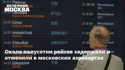 Роман Гусаров - Около полусотни рейсов задержали и отменили в московских аэропортах - vm.ru - Москва - Москва