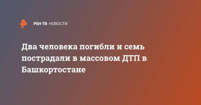 Два человека погибли и семь пострадали в массовом ДТП в Башкортостане - ren.tv - Башкирия - район Уфимский
