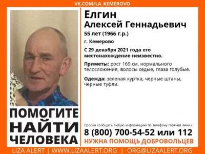 Элизабет Алерт Кузбасс - В Кемерове пропал 55-летний мужчина, его ищут с 29 декабря - gazeta.a42.ru