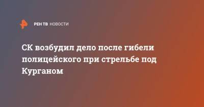 СК возбудил дело после гибели полицейского при стрельбе под Курганом - ren.tv - Россия - Курганская обл.