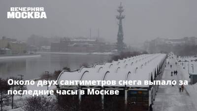 Около двух сантиметров снега выпало за последние часы в Москве - vm.ru - Москва - Московская обл. - Москва