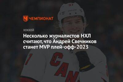 Андрей Свечников - Несколько журналистов НХЛ считают, что Андрей Свечников станет MVP плей-офф-2023 - championat.com - Россия - шт. Колорадо