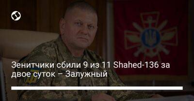 Валерий Залужный - Зенитчики сбили 9 из 11 Shahed-136 за двое суток – Залужный - liga.net - Украина - Польша