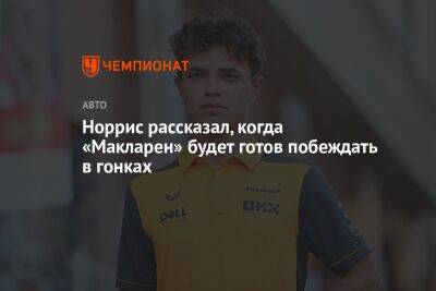 Пьер Гасли - Норрис рассказал, когда «Макларен» будет готов побеждать в гонках - championat.com - Россия - Япония