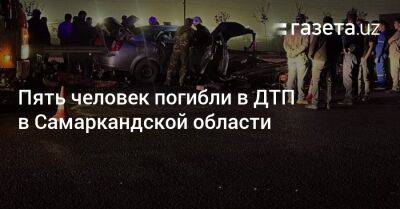 Пять человек погибли в ДТП в Самаркандской области - gazeta.uz - Узбекистан - Ташкент