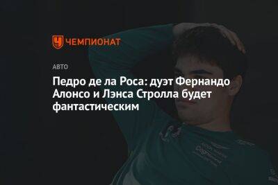 Фернандо Алонсо - Педро де ла Роса: дуэт Фернандо Алонсо и Лэнса Стролла будет фантастическим - championat.com - Япония