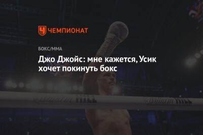 Александр Усик - Джон Джойс - Джо Джойс: мне кажется, Усик хочет покинуть бокс - championat.com