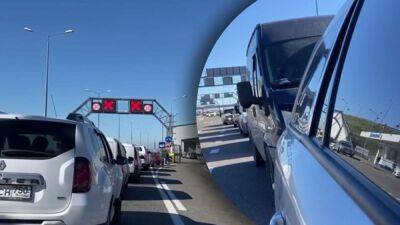Большая пробка перед Крымским мостом: люди говорят, что "автомобили разбирают чуть ли не до винтиков" - 24tv.ua - Россия - Крым