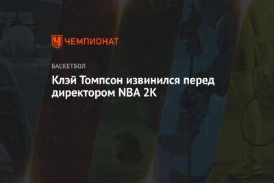 Стефен Карри - Клэй Томпсон извинился перед директором NBA 2K - championat.com