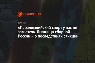 Андрей Шитихин - Михаил Чесалин - «Паралимпийский спорт у нас не загнётся». Лыжница сборной России – о последствиях санкций - championat.com - Россия