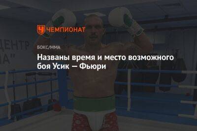 Александр Усик - Энтони Джошуа - Фьюри Тайсон - Названы время и место возможного боя Усик — Фьюри - championat.com - Англия - Лондон - Саудовская Аравия