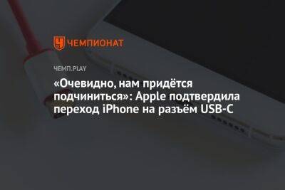 «Очевидно, нам придётся подчиниться»: Apple подтвердила переход iPhone на разъём USB-C - championat.com