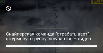 Снайперская команда "отрабатывает" штурмовую группу оккупантов – видео - liga.net - Россия - Украина - Донецкая обл.