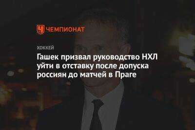 Александр Овечкин - Гэри Беттмэн - Вильям Дэйли - Доминик Гашек - Гашек призвал руководство НХЛ уйти в отставку после допуска россиян до матчей в Праге - championat.com - Россия - Чехия - Сан-Хосе - Прага