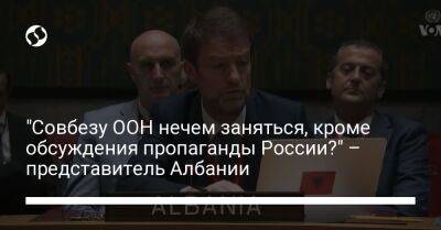 Василий Небензя - "Совбезу ООН нечем заняться, кроме обсуждения пропаганды России?" – представитель Албании - liga.net - Россия - США - Украина - Албания