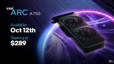 Рекомендована ціна Intel Arc A750 становить $289 — у тестах компанії відеокарта наближається до NVIDIA GTX 3060 - bin.ua - Украина