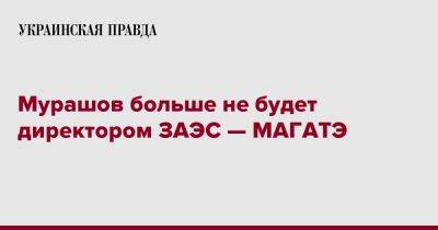 Игорь Мурашов - Мурашов больше не будет директором ЗАЭС — МАГАТЭ - pravda.com.ua