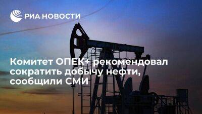 Джо Байден - Рейтер: комитет ОПЕК+ рекомендовал сократить добычу нефти на два миллиона баррелей в сутки - smartmoney.one - Россия - США - Саудовская Аравия