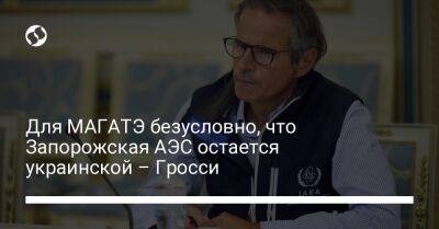 Владимир Зеленский - Рафаэль Гросси - Для МАГАТЭ безусловно, что Запорожская АЭС остается украинской – Гросси - liga.net - Москва - Россия - Украина - Киев