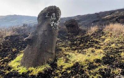 На острове Пасха из-за пожаров повреждены священные статуи - korrespondent.net - Украина - Греция - Чили - Острова