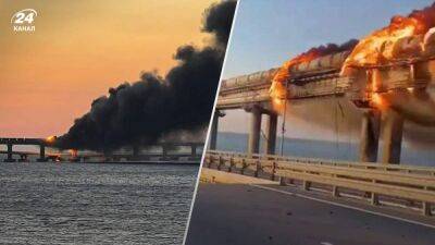 После взрывов на Крымском мосту в Керченском проливе образовалась пробка из кораблей - 24tv.ua - Россия