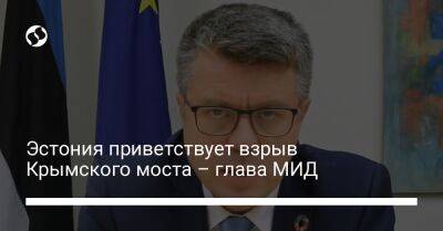 Владимир Путин - Урмас Рейнсалу - Эстония приветствует взрыв Крымского моста – глава МИД - liga.net - Россия - Украина - Крым - Эстония