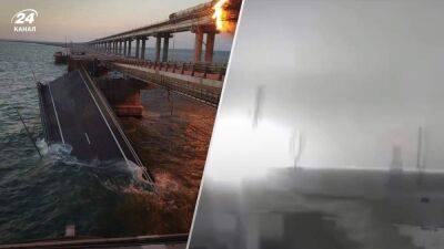 В России также видели взрыв и пожар на Крымском мосту: яркие кадры - 24tv.ua - Россия - Краснодарский край