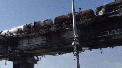 Россияне показали новые фото и видео Крымского моста после взрыва - 24tv.ua - Украина