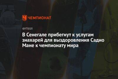 Мане Садио - В Сенегале прибегнут к услугам знахарей для выздоровления Мане к старту чемпионата мира - championat.com - Бразилия - Голландия - Катар - Сенегал