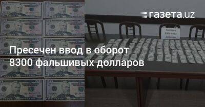 Пресечен ввод в оборот 8300 фальшивых долларов - gazeta.uz - Узбекистан - Ташкент