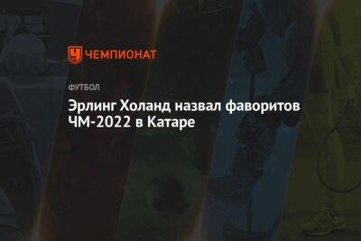 Эрлинг Холанд - Эрлинг Холанд назвал фаворитов ЧМ-2022 в Катаре - championat.com - Норвегия - Англия - Франция - Бразилия - Эквадор - Аргентина - Катар