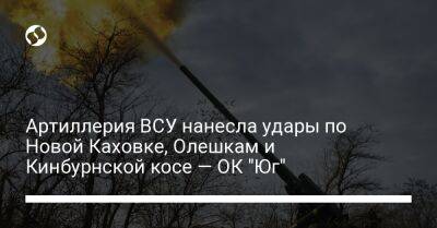 Артиллерия ВСУ нанесла удары по Новой Каховке, Олешкам и Кинбурнской косе — ОК "Юг" - liga.net - Украина - Херсон