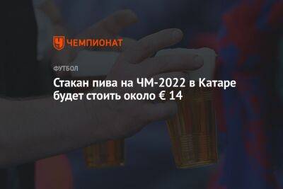 Стакан пива на ЧМ-2022 в Катаре будет стоить около € 14 - championat.com - Катар