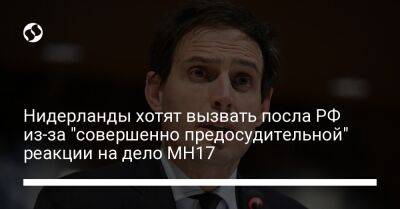 Вопке Хукстра - Нидерланды хотят вызвать посла РФ из-за "совершенно предосудительной" реакции на дело МН17 - liga.net - Россия - Украина - Голландия - Гаага