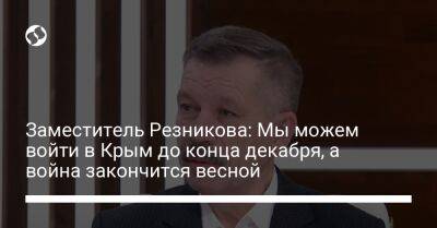 Владимир Путин - Алексей Резников - Владимир Гаврилов - Заместитель Резникова: Мы можем войти в Крым до конца декабря, а война закончится весной - liga.net - Россия - Украина - Крым - Херсон